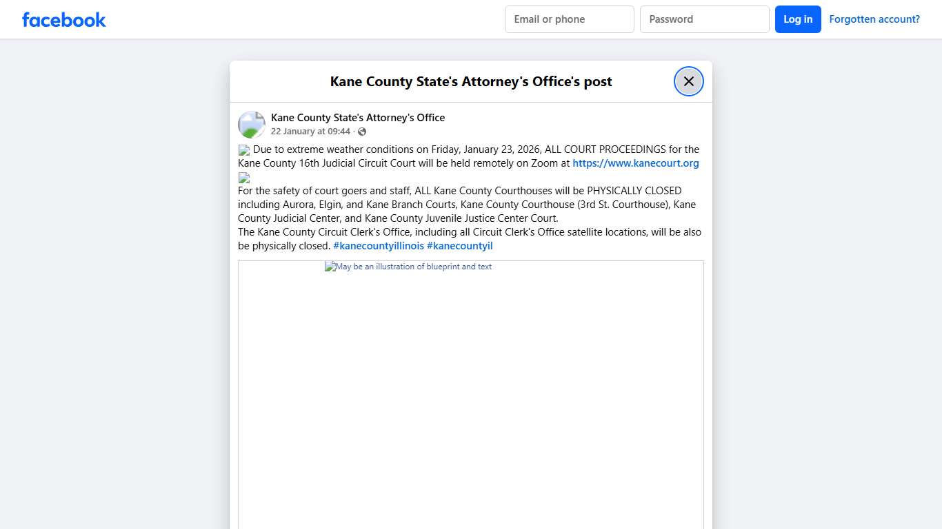 ❗️ Due to extreme... - Kane County State's Attorney's Office Facebook